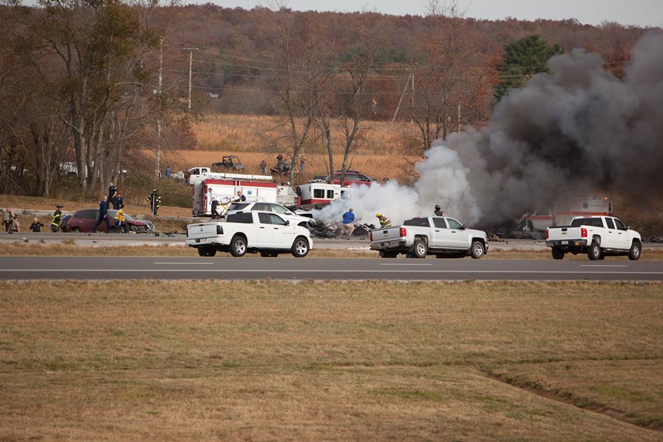 THREE KILLED IN HORRIFIC CRASH ON I40 IN CUMBERLAND COUNTY