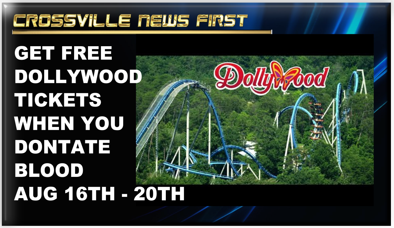 GIVE BLOOD, GET A FREE TICKET TO DOLLYWOOD AUG 16TH 20TH