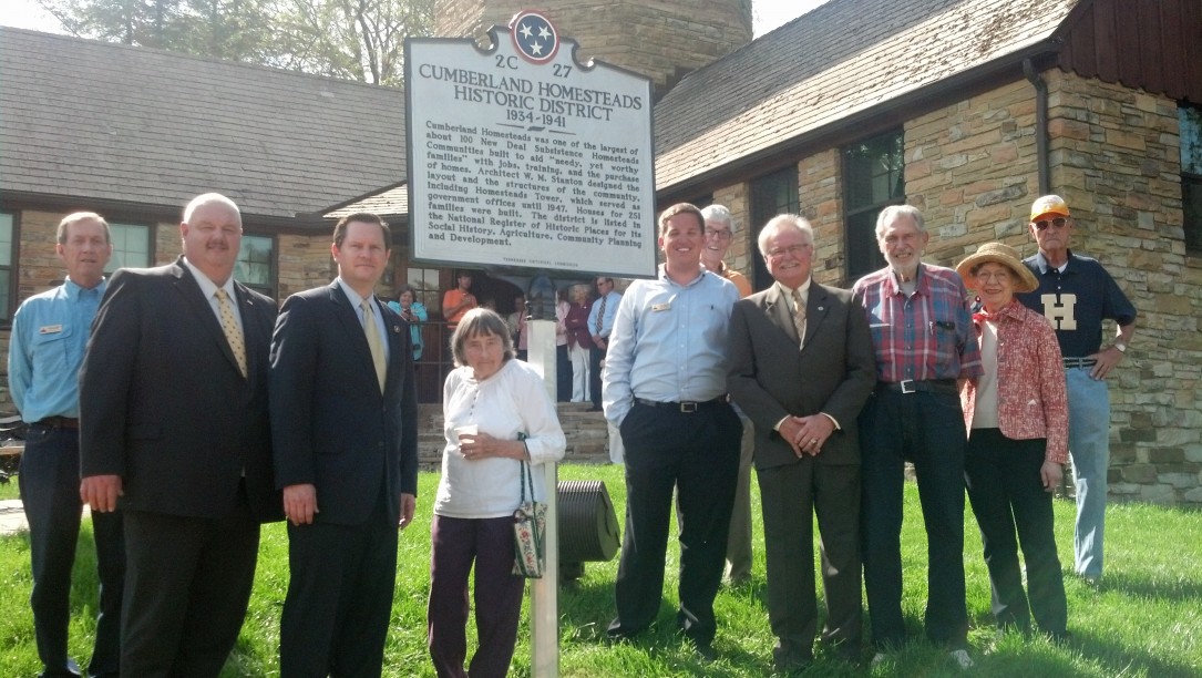 CUMBERLAND HOMESTEAD HISTORIC DESIGNATION MARKER UNVEILED TODAY